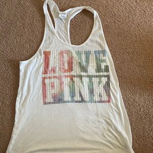 Victoria Secret white sequence tank top
